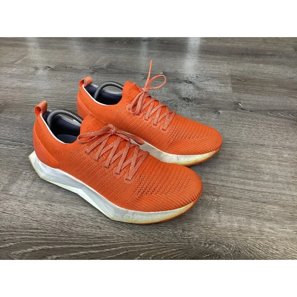 Allbirds Tree Flyer Shoes Mens 10.5 Orange Lace Up Athletic Running Sneakers